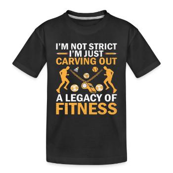 Professeur d’éducation physique Professeurs d’éducation physique École Spor - T-shirt bio Premium Enfant - noir - Devant