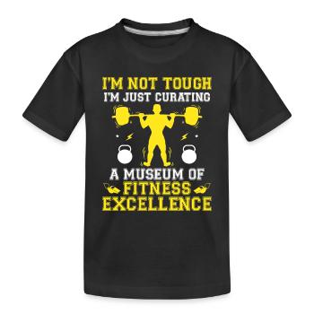 Professeur d’éducation physique Professeurs d’éducation physique École Spor - T-shirt bio Premium Enfant - noir - Devant