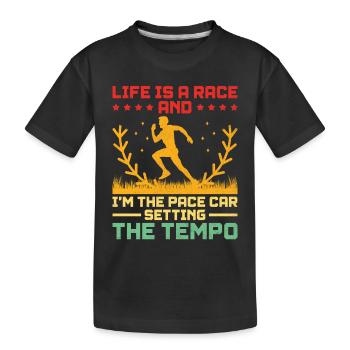 Professeur d’éducation physique Professeurs d’éducation physique École Spor - T-shirt bio Premium Enfant - noir - Devant