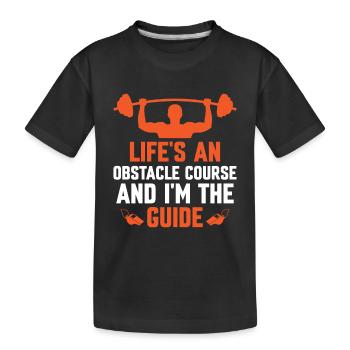 Professeur d’éducation physique Professeurs d’éducation physique École Spor - T-shirt bio Premium Enfant - noir - Devant
