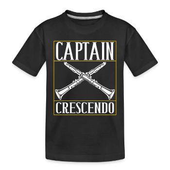 Clarinette Instrument à vent Clarinet - T-shirt bio Premium Enfant - noir - Devant