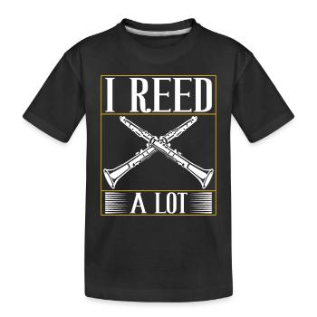 Clarinette Instrument à vent Clarinet - T-shirt bio Premium Enfant - noir - Devant