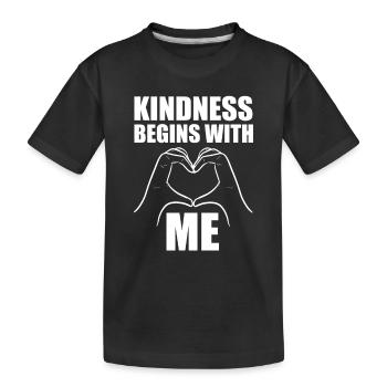 Mobbing - Kinder Premium Bio T-Shirt - Schwarz - Vorne