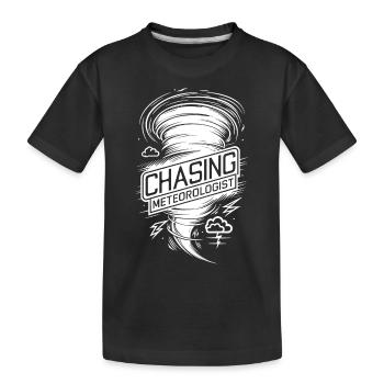 Tornade Twister Chasseur Météorologue - T-shirt bio Premium Enfant - noir - Devant