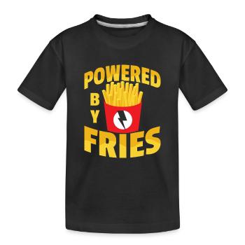 Golden Energy : un enthousiasme à la friture - T-shirt bio Premium Enfant - noir - Devant