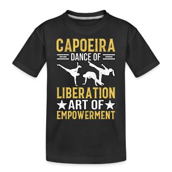 Capoeira, danse de libération, art de l’émancipation - T-shirt bio Premium Enfant - noir - Devant