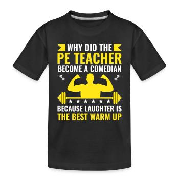 Professeur d’éducation physique Professeurs d’éducation physique École Spor - T-shirt bio Premium Enfant - noir - Devant