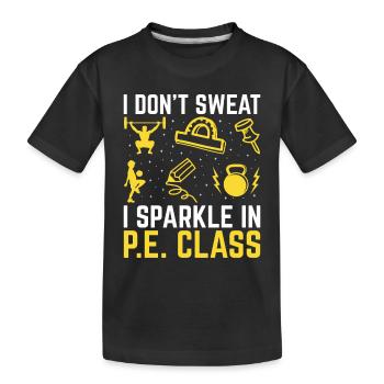 Professeur d’éducation physique Professeurs d’éducation physique École Spor - T-shirt bio Premium Enfant - noir - Devant
