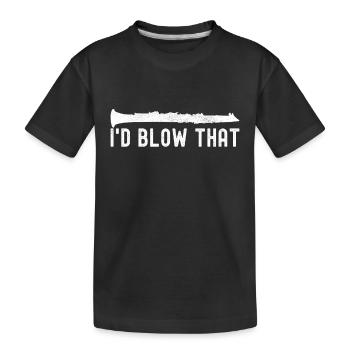 Clarinette Instrument à vent Clarinet - T-shirt bio Premium Enfant - noir - Devant