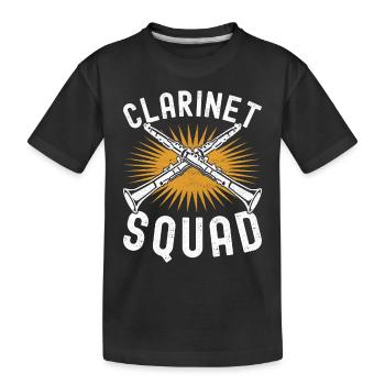 Clarinette Instrument à vent Clarinet - T-shirt bio Premium Enfant - noir - Devant