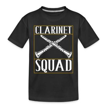 Clarinette Instrument à vent Clarinet - T-shirt bio Premium Enfant - noir - Devant