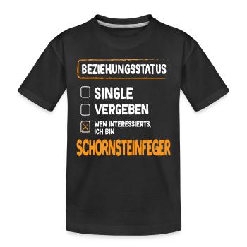 Chimney Sweep Relationship Status Chimney Sweep - Kids' Premium Organic T-Shirt - black - Front