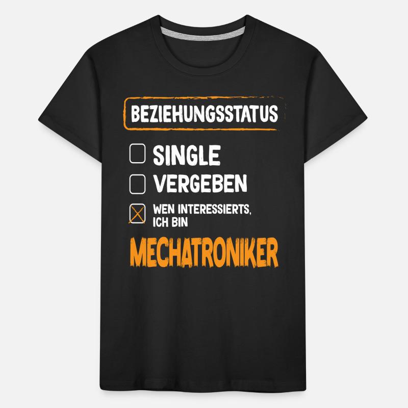 Technicien en mécatronique Statut de la relation Technicien en mécatronique T-shirt bio Premium Enfant