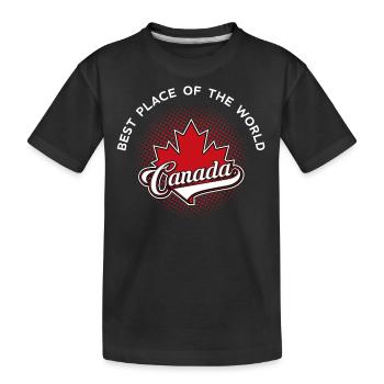 Canada - T-shirt bio Premium Enfant - noir - Devant