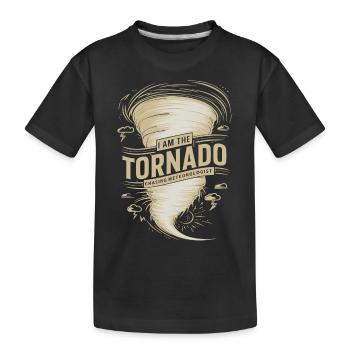 Je suis l’amoureux des ouragans Tornado Twister - T-shirt bio Premium Enfant - noir - Devant