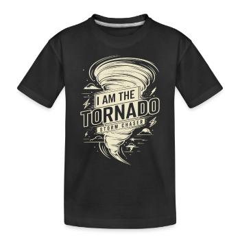 Je suis l’amoureux des ouragans Tornado Twister - T-shirt bio Premium Enfant - noir - Devant