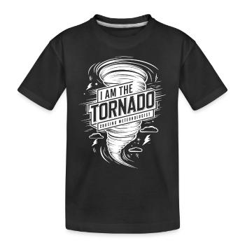 Je suis l’amoureux des ouragans Tornado Twister - T-shirt bio Premium Enfant - noir - Devant