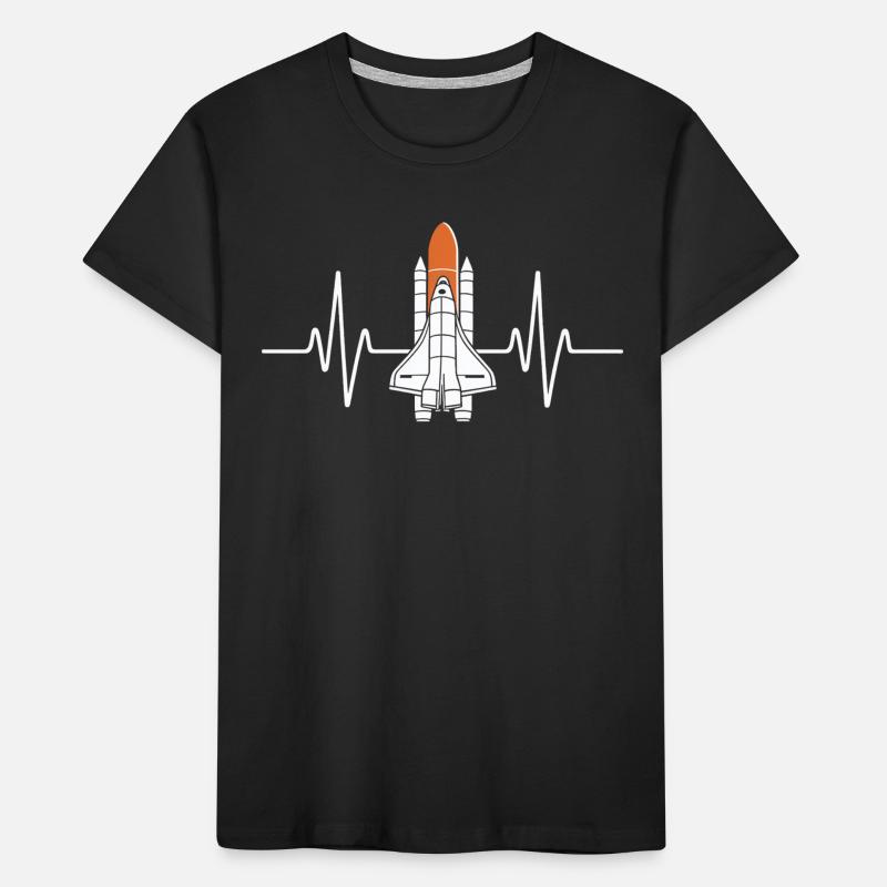 Conception de la navette spatiale Heartbeat T-shirt bio Premium Enfant