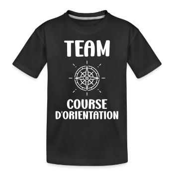 course d'orientation - T-shirt bio Premium Enfant - noir - Devant