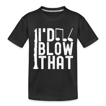 Clarinette Instrument à vent Clarinet - T-shirt bio Premium Enfant - noir - Devant