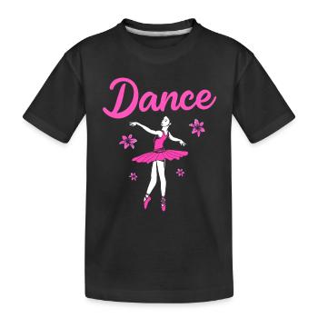 Danseuse de ballet - T-shirt bio Premium Enfant - noir - Devant