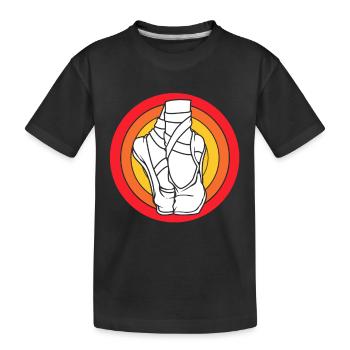 Danseuse de ballet - T-shirt bio Premium Enfant - noir - Devant