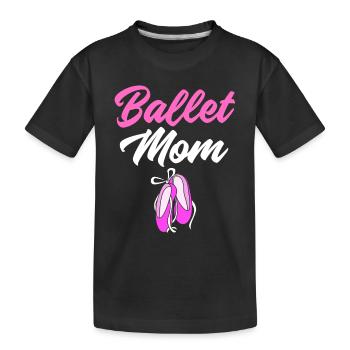 Danseuse de ballet - T-shirt bio Premium Enfant - noir - Devant