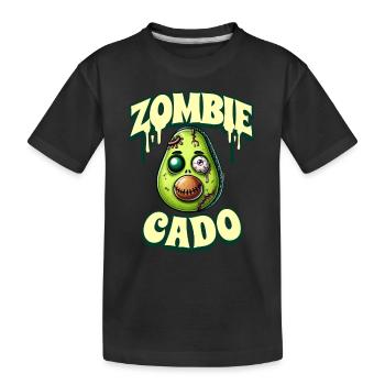 Zombie Avocat Zombie Cado - T-shirt bio Premium Enfant - noir - Devant