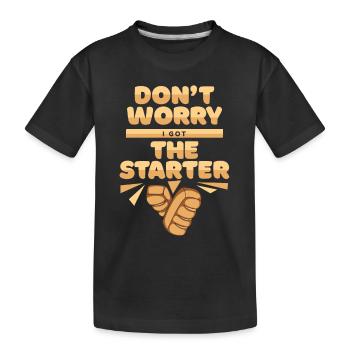 J’ai l’amateur de pâte à pain de la machine à pain de démarrage - T-shirt bio Premium Enfant - noir - Devant