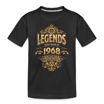 1968 Legende Geburtstag 1968 Geburtsjahr - Kinder Premium Bio T-Shirt - Schwarz - Vorne