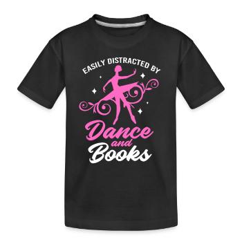 Danseuse de ballet - T-shirt bio Premium Enfant - noir - Devant