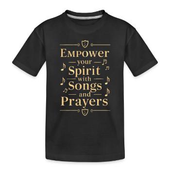 Musique chorale Chant religieux Musique confessionnelle - T-shirt bio Premium Enfant - noir - Devant