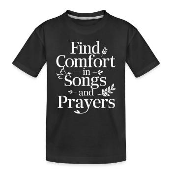 Musique chorale Chant religieux Musique confessionnelle - T-shirt bio Premium Enfant - noir - Devant