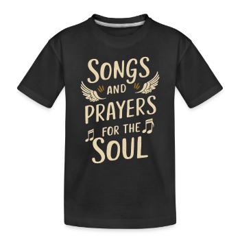 Musique chorale Chant religieux Musique confessionnelle - T-shirt bio Premium Enfant - noir - Devant