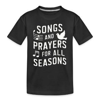 Musique chorale Chant religieux Musique confessionnelle - T-shirt bio Premium Enfant - noir - Devant