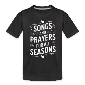Musique chorale Chant religieux Musique confessionnelle - T-shirt bio Premium Enfant - noir - Devant