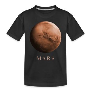 Mars Planète Astrophysique Cosmologie Espace - T-shirt bio Premium Enfant - noir - Devant
