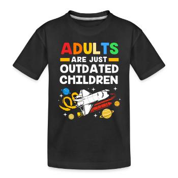 Univers Système Solaire - T-shirt bio Premium Enfant - noir - Devant