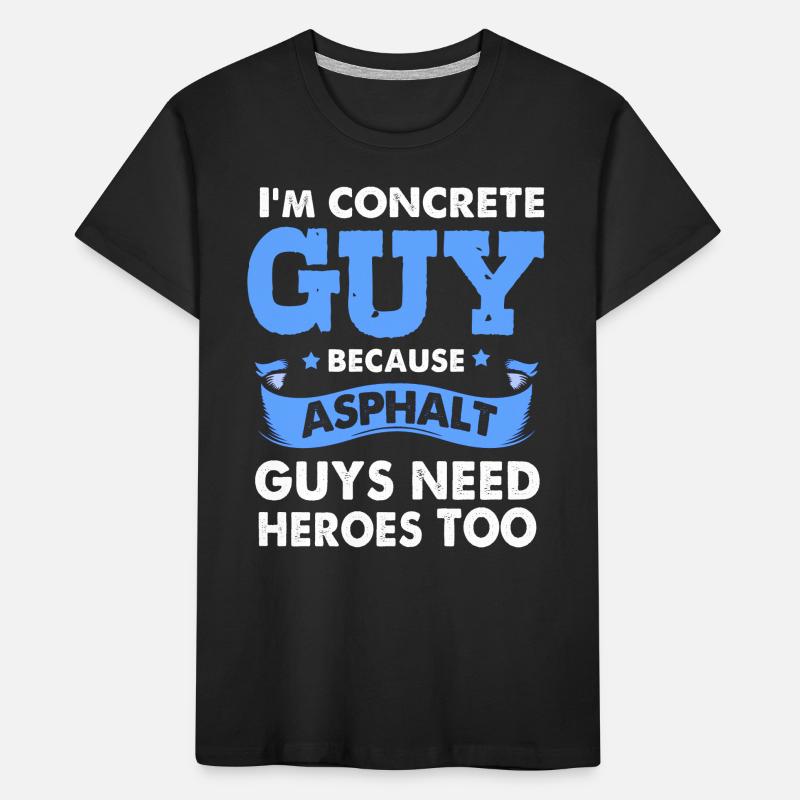 Construction Worker Construction Site Concrete Kids' Premium Organic T-Shirt