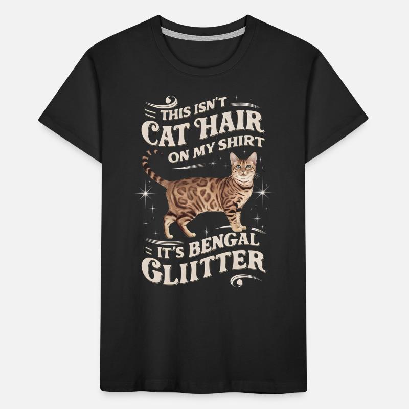 Katze Bengal Geschenk Kinder Premium Bio T-Shirt