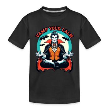 Meditation, Achtsamkeit, Entspannung, Innerer - Kinder Premium Bio T-Shirt - Schwarz - Vorne