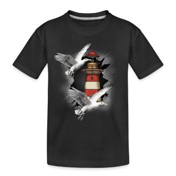 Phares Phare Mouette Mouette Mouette - T-shirt bio Premium Enfant - noir - Devant