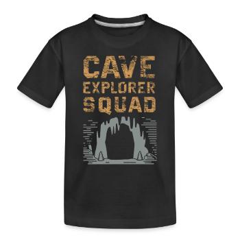 Aventure de l’escouade d’explorateurs de grottes - T-shirt bio Premium Enfant - noir - Devant
