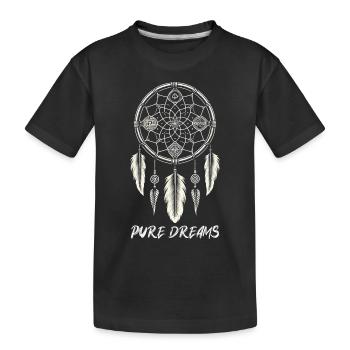 Attrape-rêves Attrape-rêves spirituel bohème - T-shirt bio Premium Enfant - noir - Devant