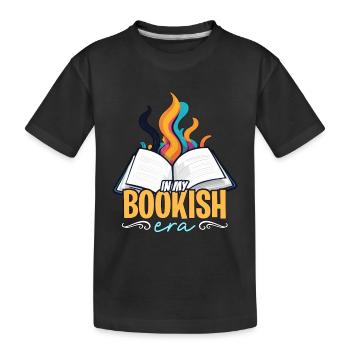 Professeur de littérature à l’époque du livre Instructeur - T-shirt bio Premium Enfant - noir - Devant