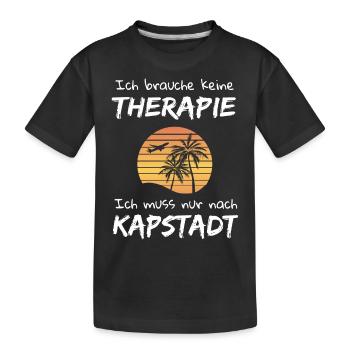 Kapstadt Südafrika Cape Town Urlaub Idee - Kinder Premium Bio T-Shirt - Schwarz - Vorne