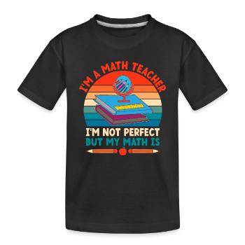 Mathelehrer Schullehrer Lustige Mathelehrer S - Kinder Premium Bio T-Shirt - Schwarz - Vorne