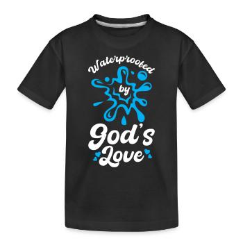 Baptisés et protégés par l’amour de Dieu - T-shirt bio Premium Enfant - noir - Devant