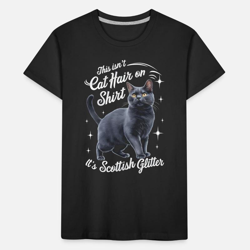 Katze Scottish Fold Geschenk Kinder Premium Bio T-Shirt