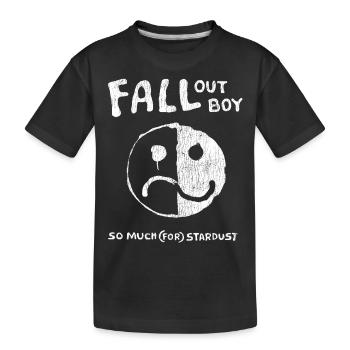 Fall Out Boy Smile Frown - Kids' Premium Organic T-Shirt - black - Front